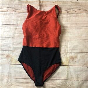 Sea‎ Level Chic Rust and Black Women's One Piece Swimsuit